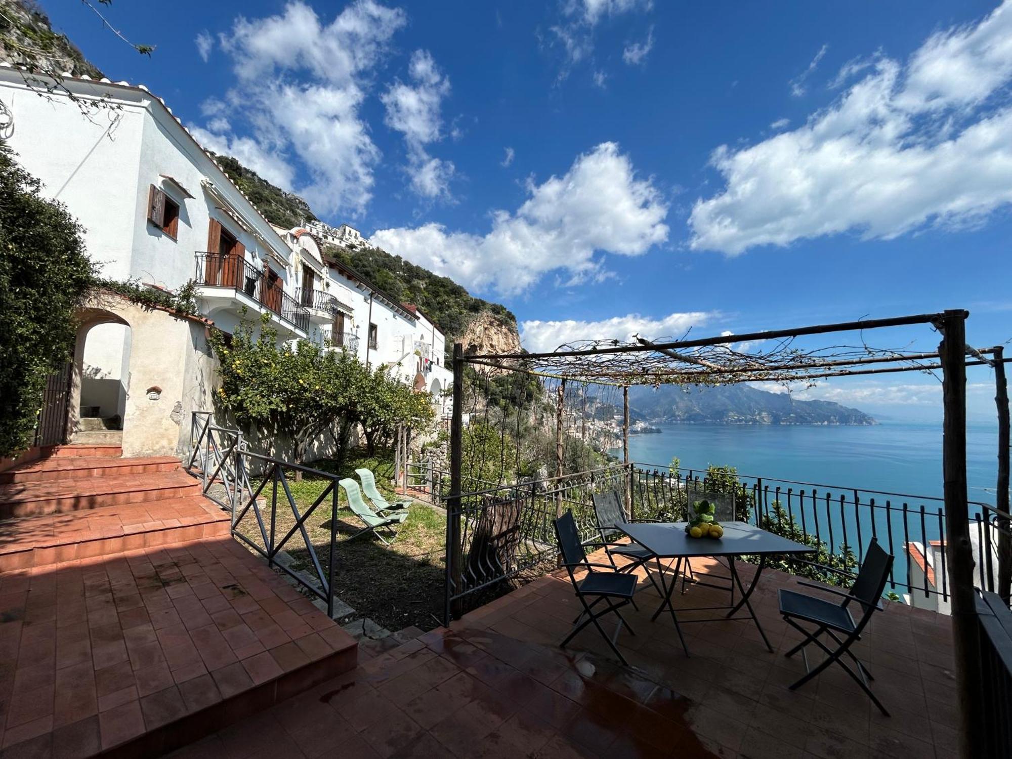 فيلا Amalfi 51 Con Vista Mare, Giardino E Terrazze كونكا دي ماريني المظهر الخارجي الصورة